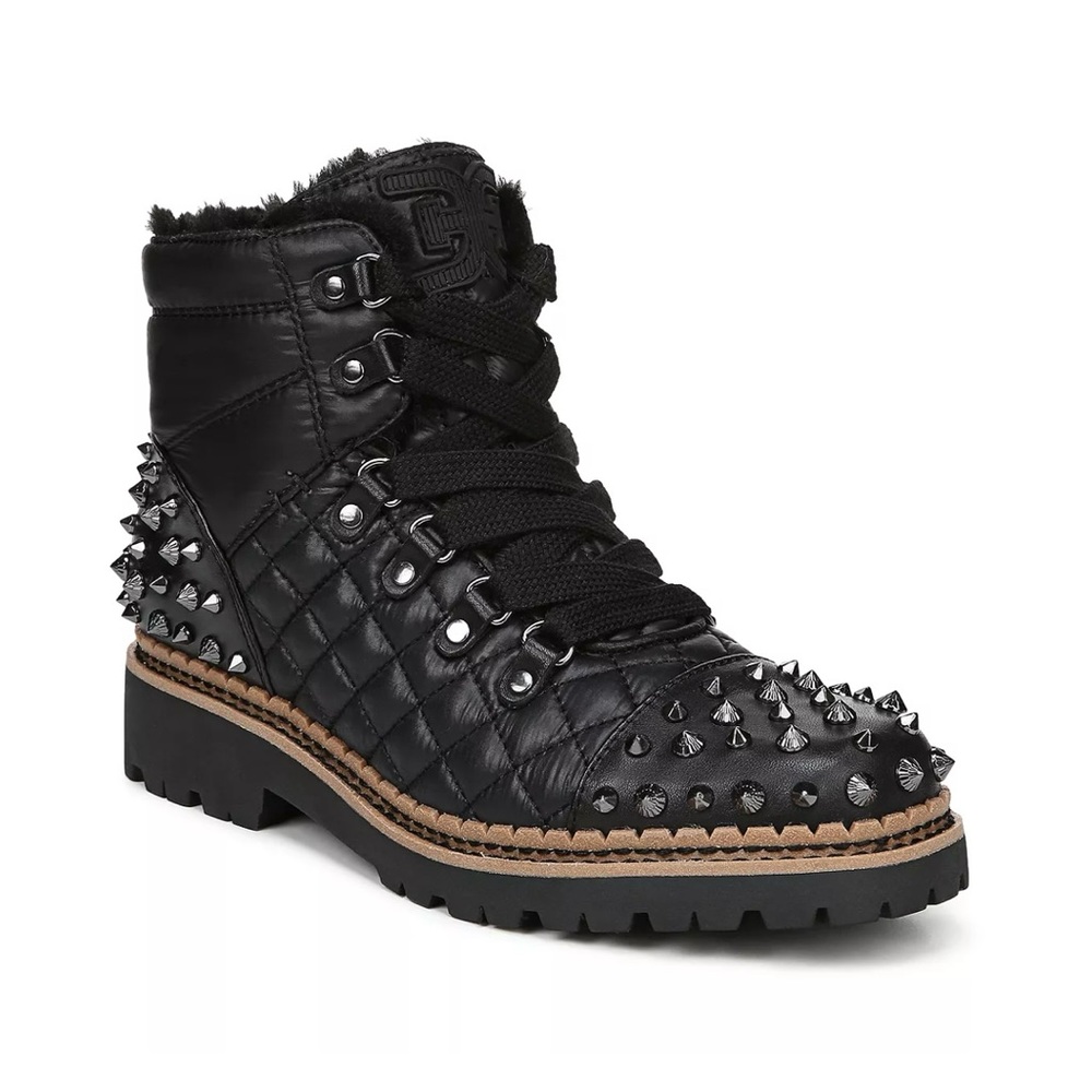 NWOB Sam Edelman Bren Leather Nylon Ankle Boots